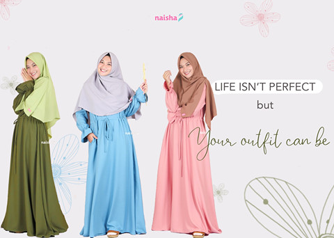 5 Ide Mix and Match Gamis Syari yang Simple dan Stylish (2) 5 Ide Mix and Match Gamis Syari yang Simple dan Stylish (2)