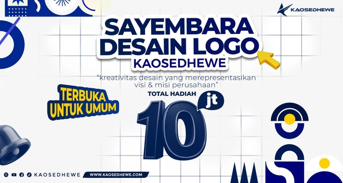 SAYEMBARA DESAIN LOGO KAOSEDHEWE "BERHADIAH 10 JUTA" TERBUKA UNTUK UMUM, DAFTAR SEKARANG SAYEMBARA DESAIN LOGO KAOSEDHEWE "BERHADIAH 10 JUTA" TERBUKA UNTUK UMUM, DAFTAR SEKARANG