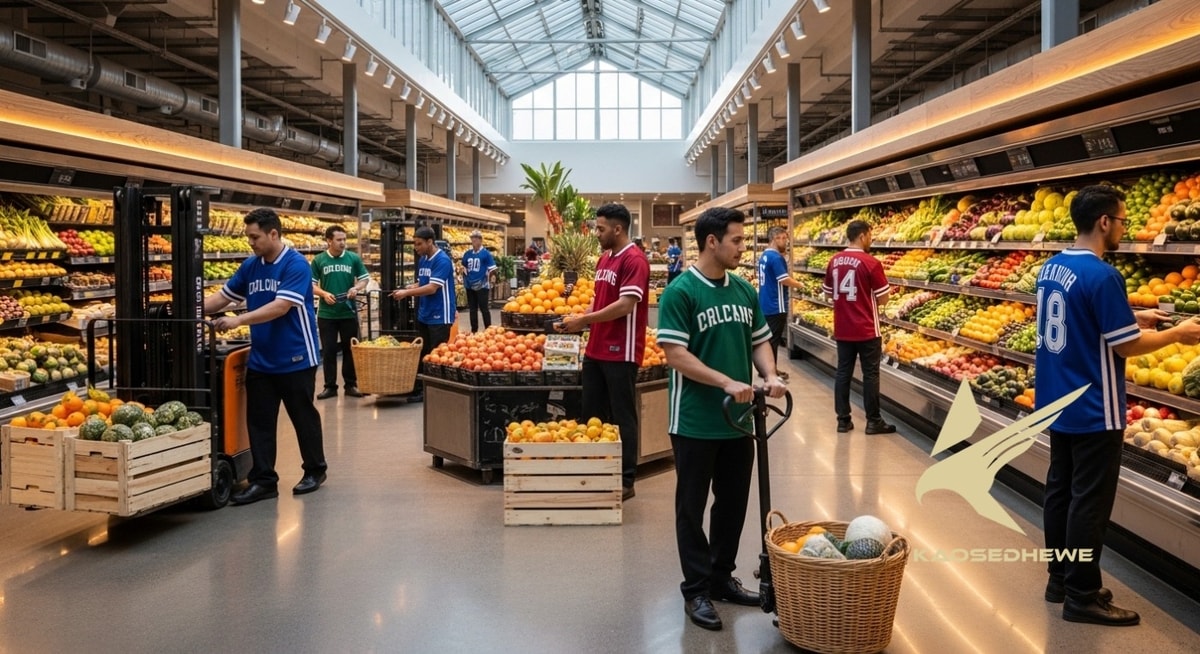 Bongkar Muat Sembako Lebaran di Kawasan Johar? Kuli & Karyawan Grosir Wajib Pakai Jersey Anti-Bau! Bongkar Muat Sembako Lebaran di Kawasan Johar? Kuli & Karyawan Grosir Wajib Pakai Jersey Anti-Bau!