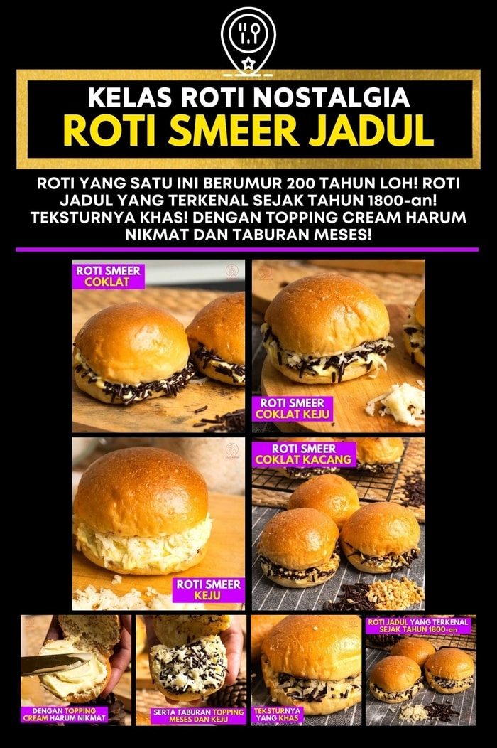 KELAS MASAK ONLINE ROTI SMEER JADUL