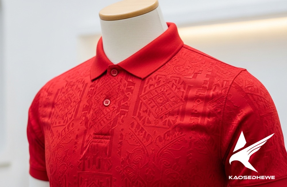 Kombinasi Tren: Desain Ala Timnas + Material Emboss + Kerah Polo "Jersey Timnas Indonesia Away..."