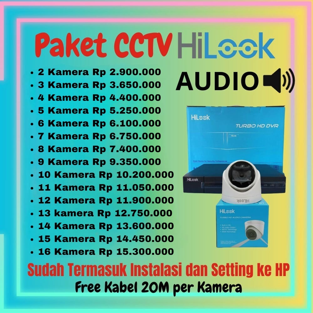 Paket CCTV Dahua Audio (Bisa Rekam Suara)