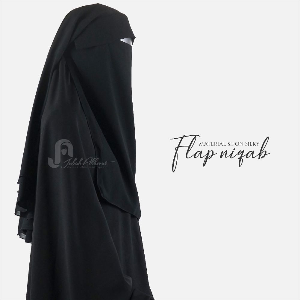 Cadar poni atau biasa juga disebut flap niqab terbuat dari bahan sifon silky