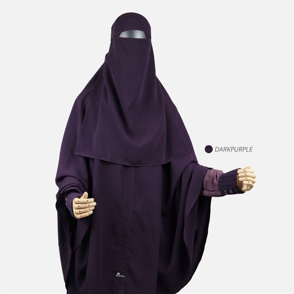 niqab bandana warna ungu