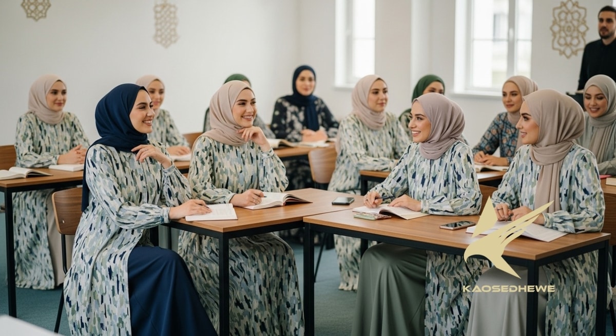 Tampil Anggun & Syari: Solusi Seragam Majelis Taklim dengan Tunik Printing yang "Size...