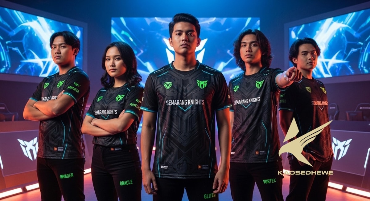 Tim Esports Semarang Mau Go Pro? Tinggalkan Kaos Oblong, Pakai "Jersey Gaming Emboss" yang Futuristik!