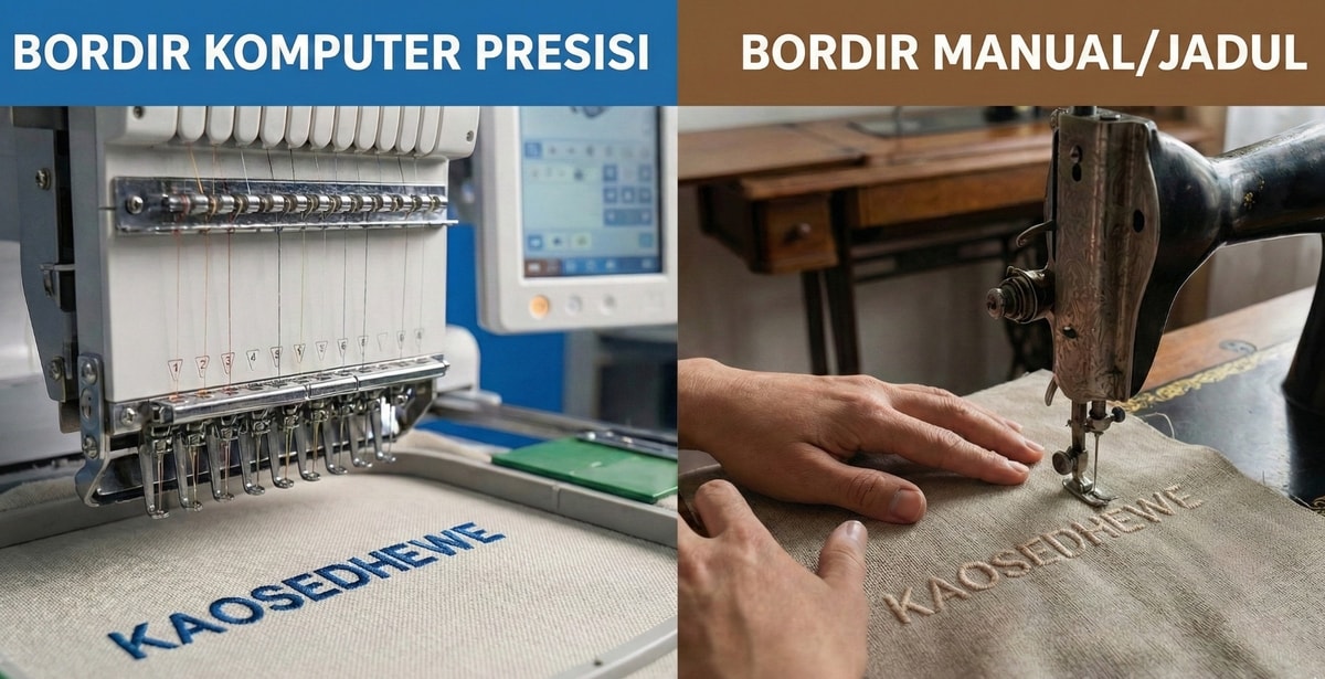 Jangan Salah Pilih! Ini Bedanya Bordir Komputer Presisi vs Bordir Manual/Jadul