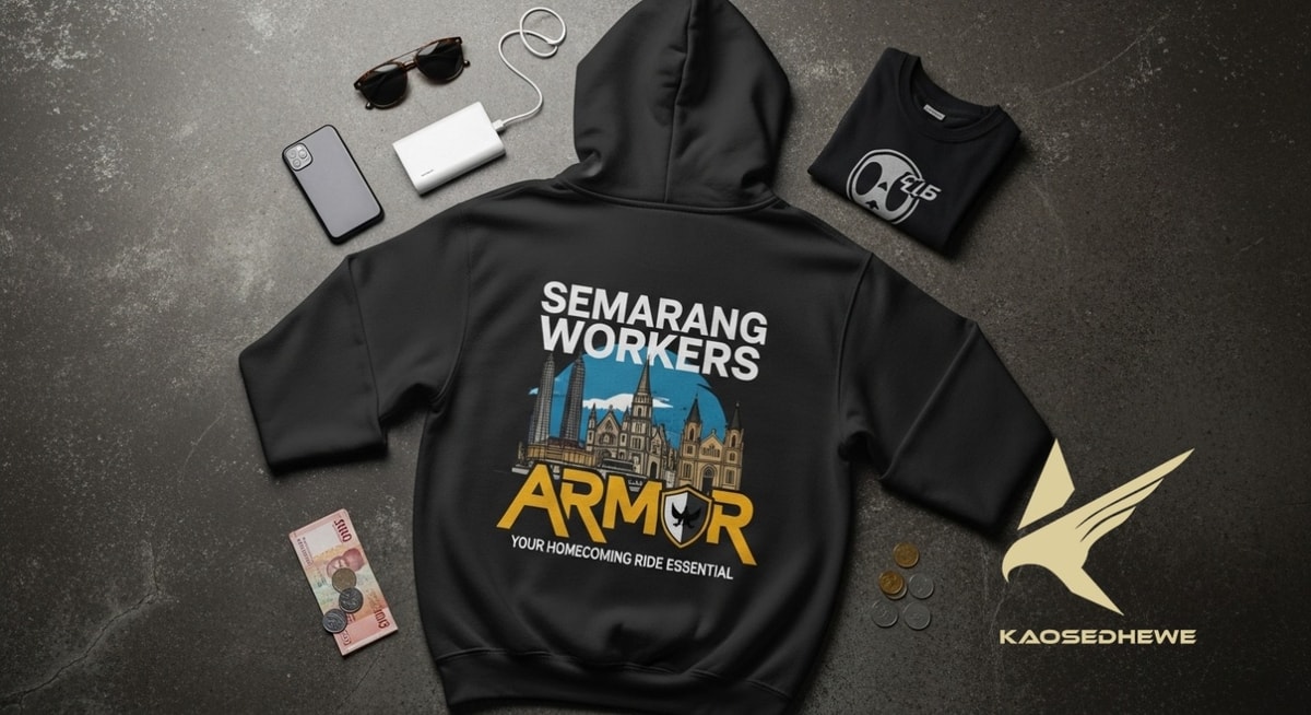 Uang THR Udah Cair? Pekerja Semarang Wajib Punya "Armor" Hoodie Ini Buat Mudik Motoran!