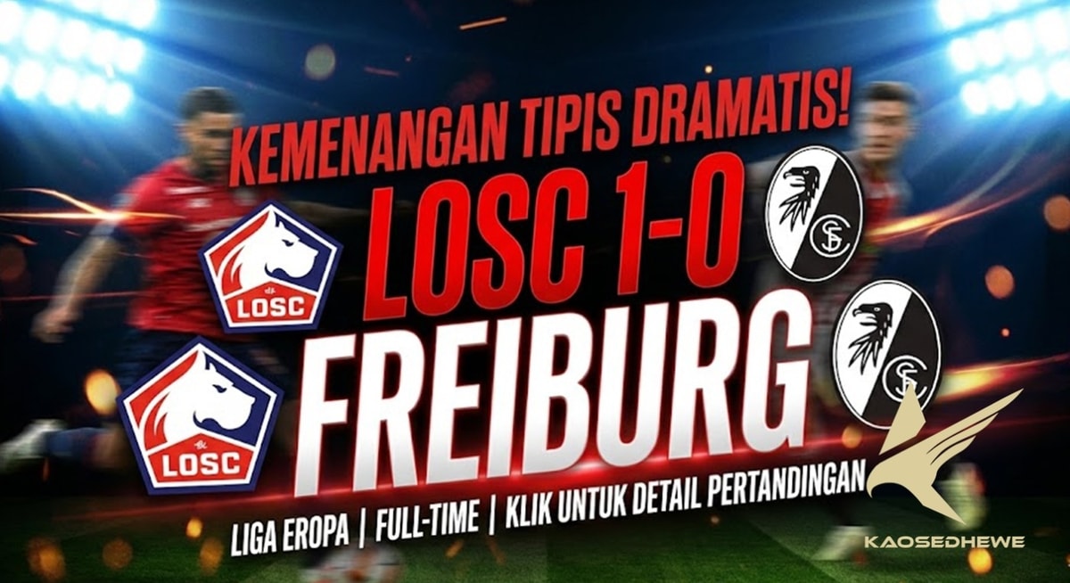 Hasil Liga Eropa: Drama Kartu Merah & Penalti Giroud, LOSC Lille Menang Tipis 1-0 atas Freiburg