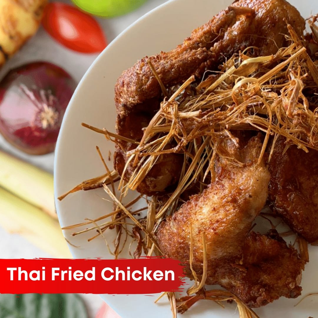 THAI FRIED CHICKEN

Ayam goreng khas "Thai Street Food" dengan rasa rempah yang khas dan berbeda dengan ayam goreng pada umumnya