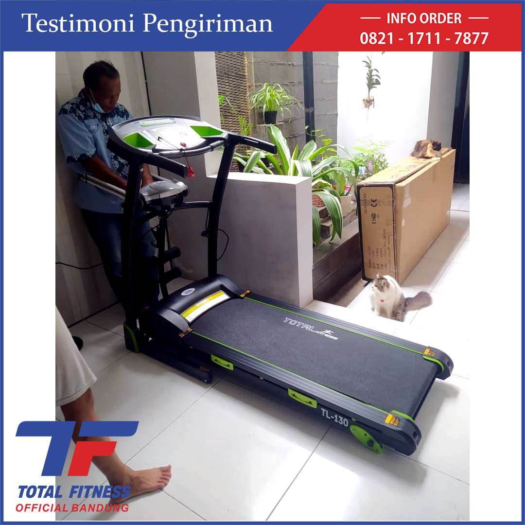 treadmill elektrik tl 130 total fitnes bandung