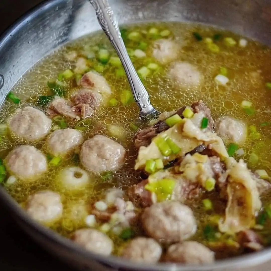 Bakso berlemak dan gurih