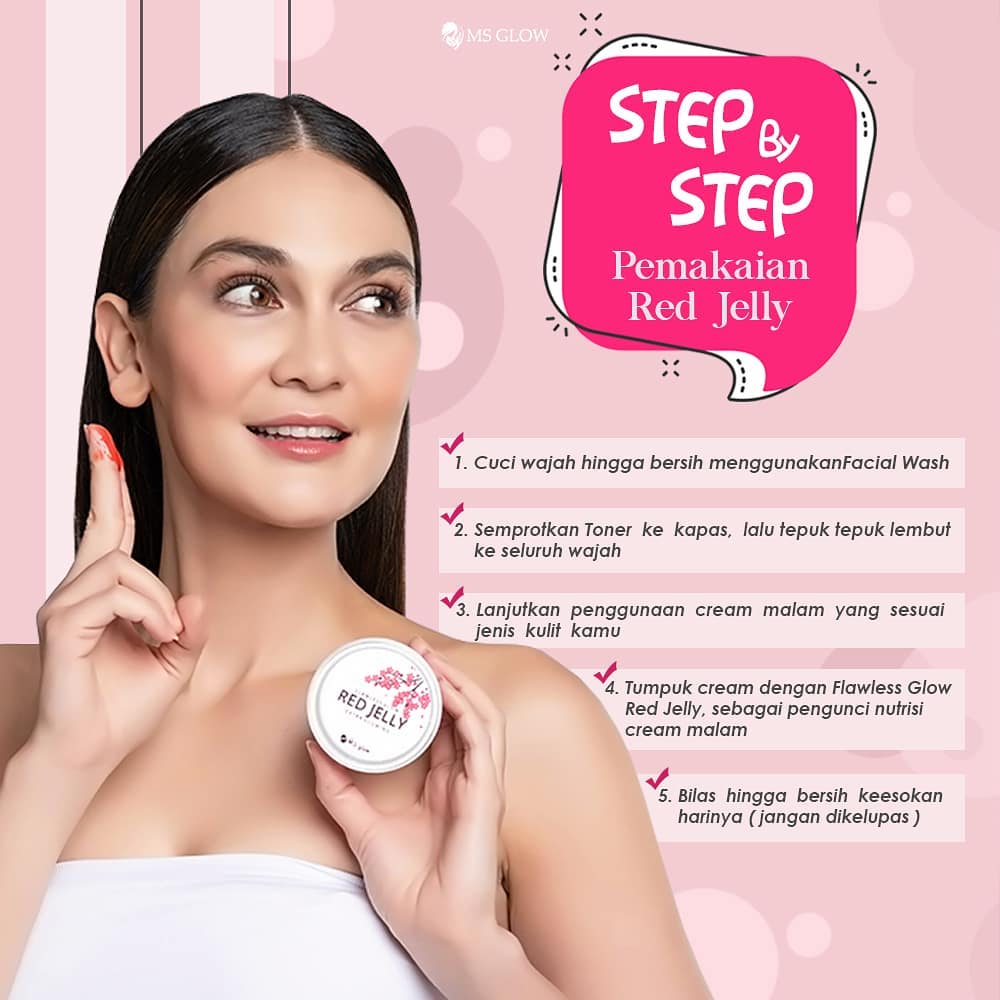 Cara Pemakaian Red Jelly Ms Glow Yang Baik Dan Benar