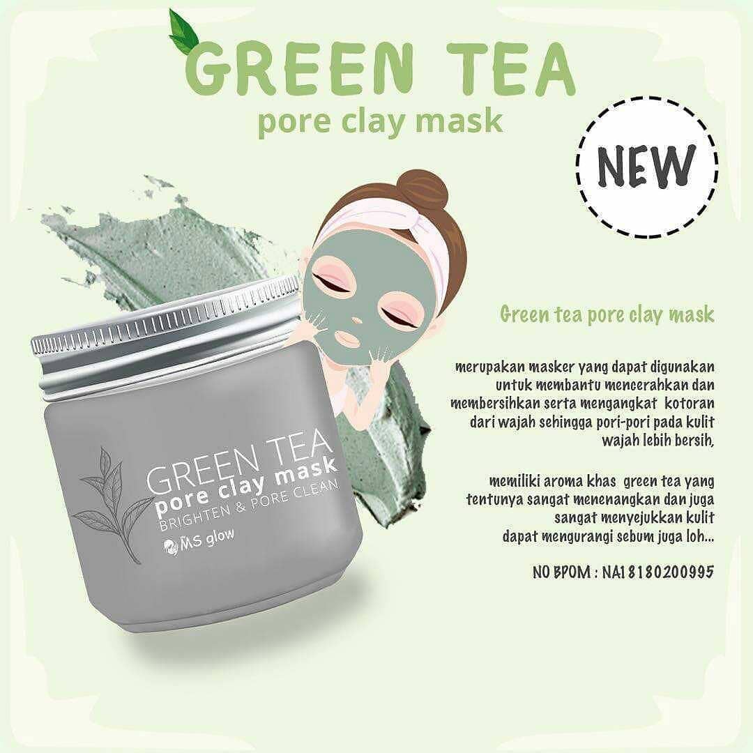 ms glow green tea clay mask