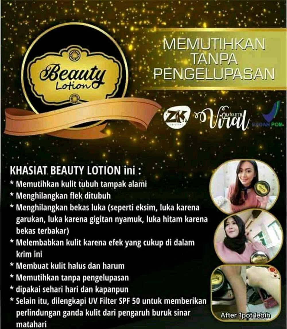 Beauty Lotion Viral Rk Review Manfaat Ciri Asli Vs Palsu Booster beauty memiliki kandungan collagen dan butiran gliter yg halus khusus untuk lotion yg mampu bikin kulit terlihat glowing dan segar. beauty lotion viral rk review