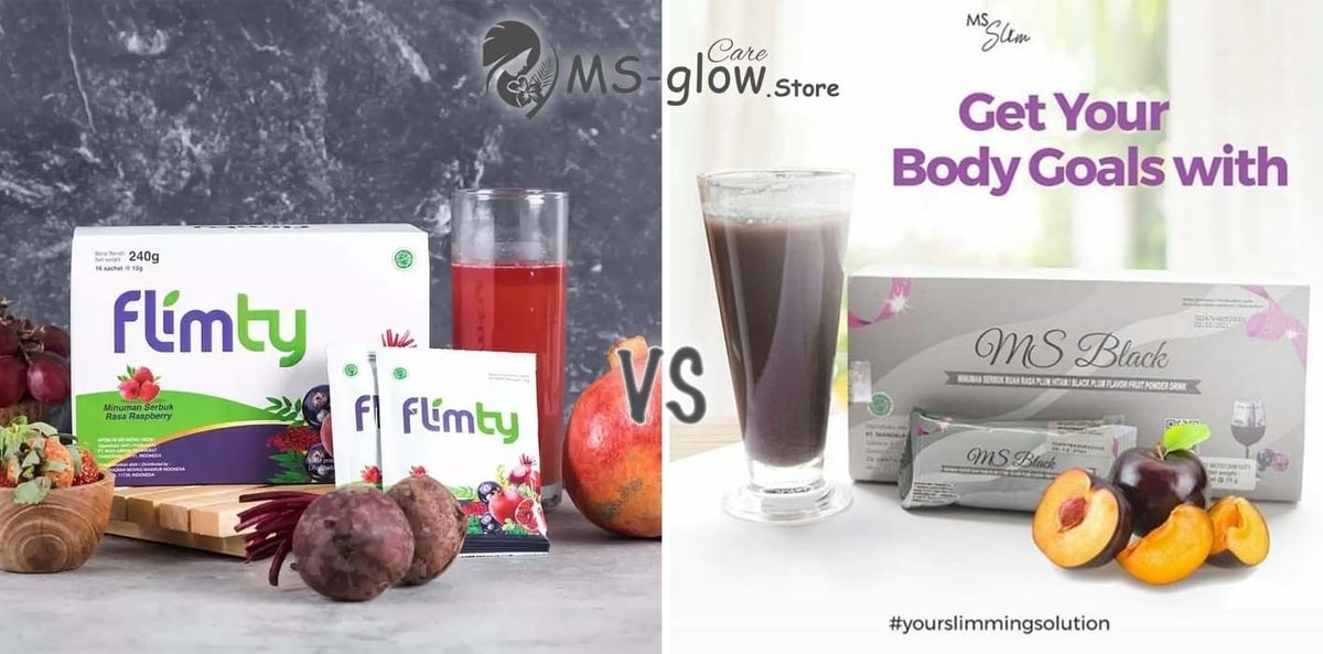 Minuman Pelangsing Flimty Fiber VS MS Black by MS Glow