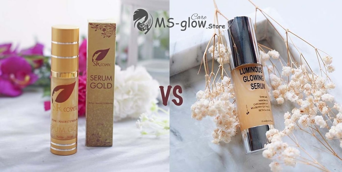 SR12 vs MS Glow: Perbandingan Produk Gold Serum