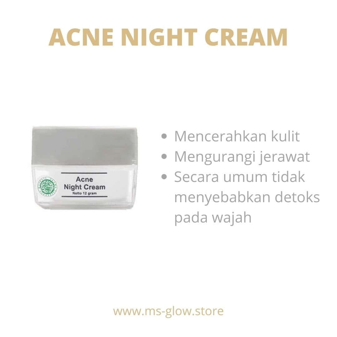 MS Glow Acne Night Cream