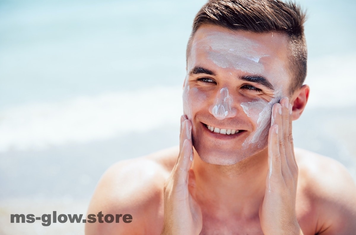 Aplikasi Sunscreen pada pria