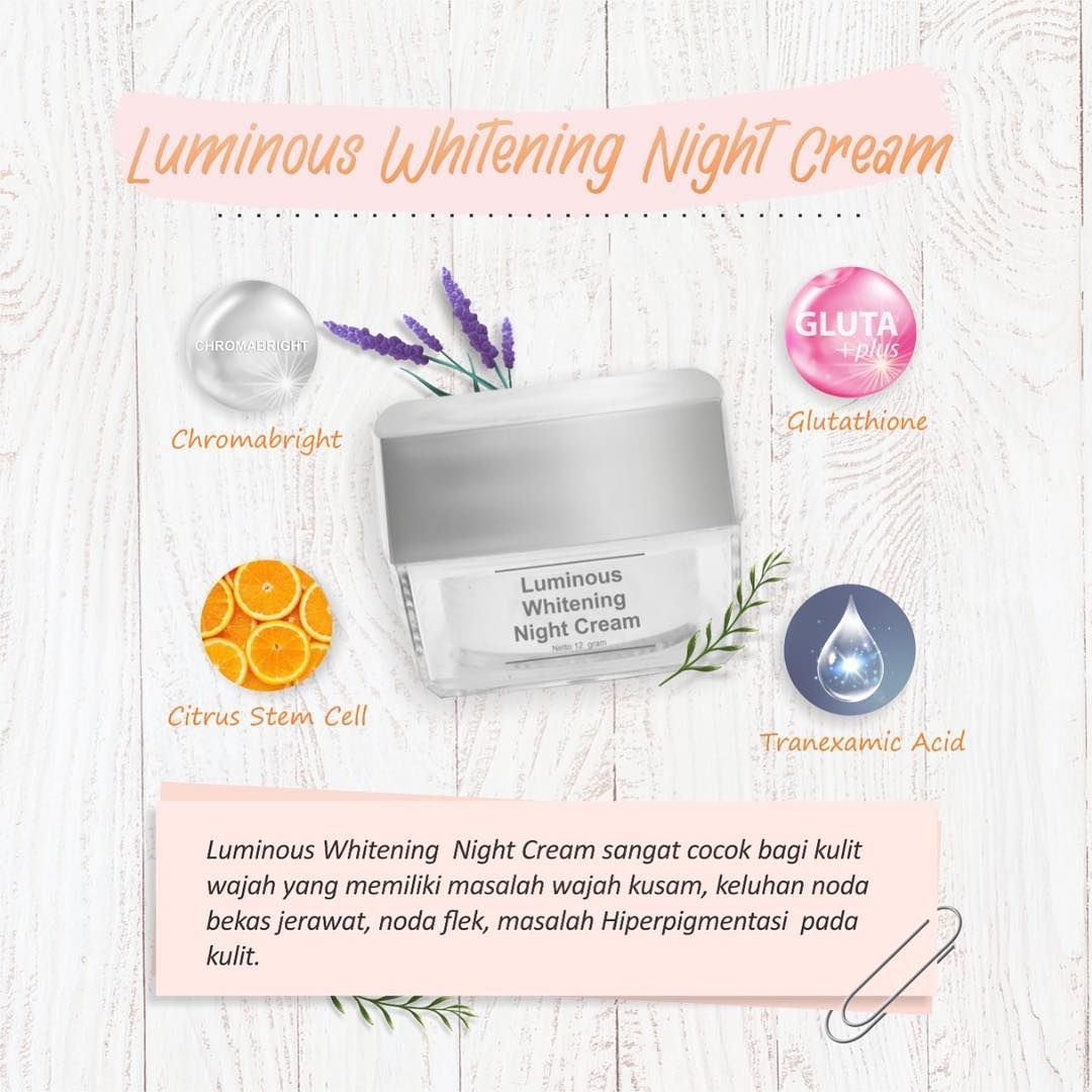 MS Glow Luminous Whitening Night Cream