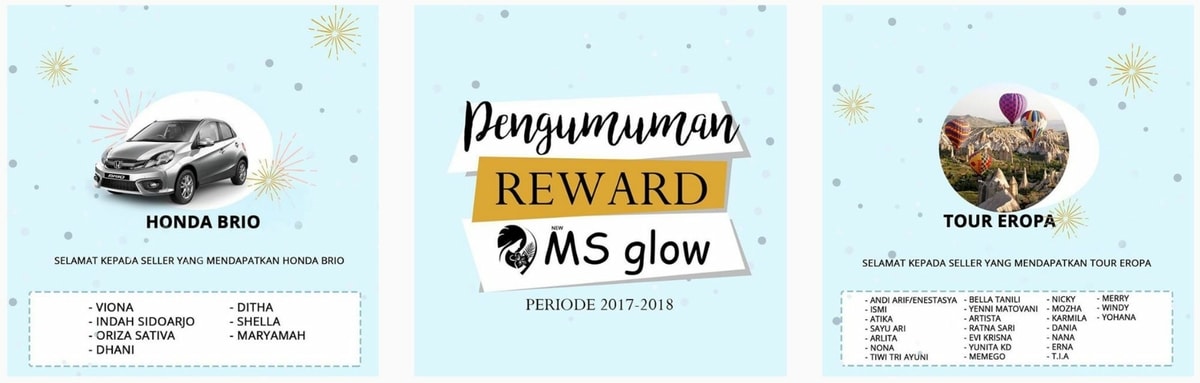 Reward & Bonus MS Glow