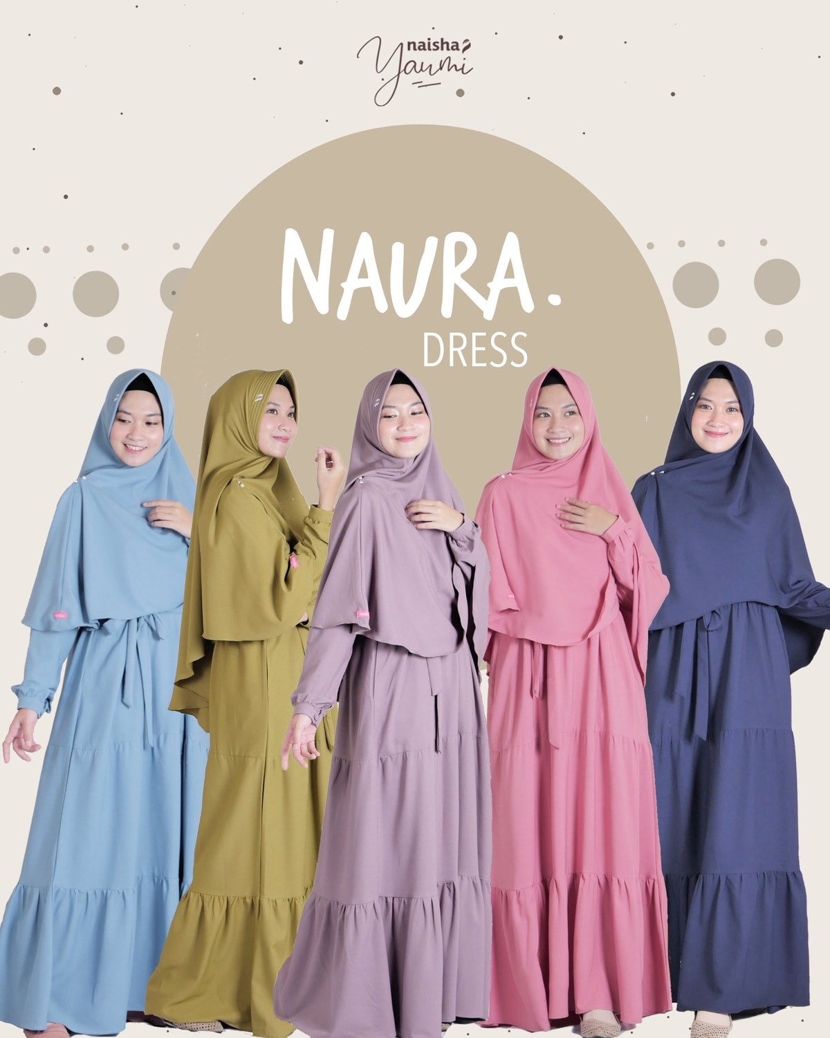 Gamis Syari: Naura Dress by Naisha