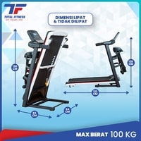 treadmill elektrik tl 607 total fitness