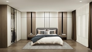 kamar tidur ala hotel