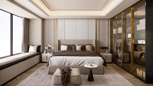 interior design kamar tidur modern mewah