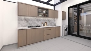 interior rumah kitchen set