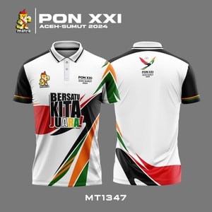 Kaos Jersey PON XXI ACEH-SUMUT 2024 Kerah Kancing - MT1347