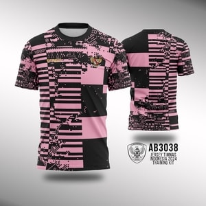 Kaos Jersey Training Timnas Indonesia 2024 - Peach Black