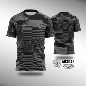Kaos Jersey Training Timnas Indonesia 2024 - Grey White