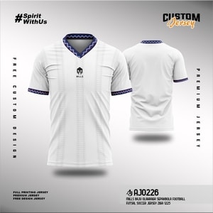 Kaos Jersey MILLS Baju Olahraga Sepakbola Football Futsal Soccer Jersey Ziga 1225 - AJ0226