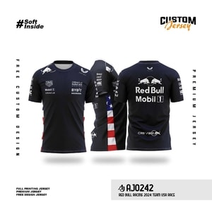 Kaos Jersey Red Bull Racing 2024 Team USA Race