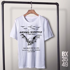 Kaos Band Avenged Sevenfold With the Used Tour Indonesia