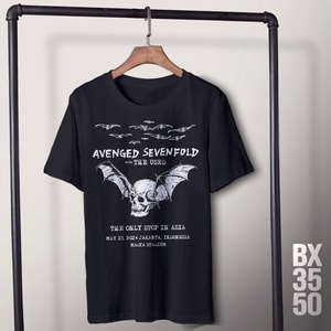 Kaos Band Avenged Sevenfold With the Used Tour Indonesia