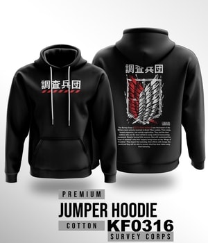 Jaket Hoodie Survey Corps - Attack on Titan