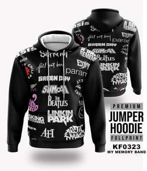 Jaket Hoodie Memorial Band