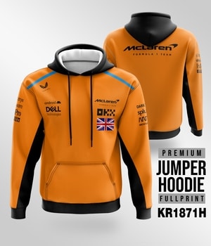 Jaket Hoodie Otomotif F1 Mc Laren