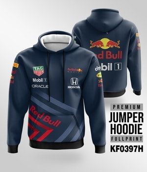 Jaket Hoodie F1 Red Bull