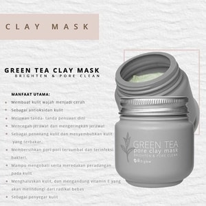 Ms Glow Green Tea Mask Original Mud Mask Greentea Msglow Pore Clay Mask Masker Ms Glow Shopee Indonesia
