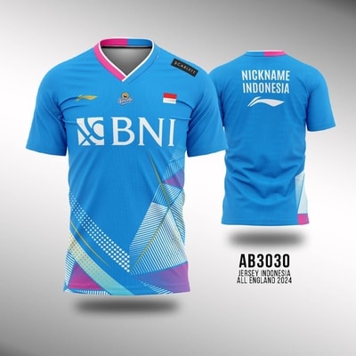 Jersey Badminton Indonesia All England 2024