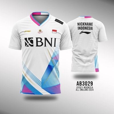 Jersey Badminton Indonesia All England 2024