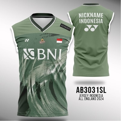 Jersey Badminton Indonesia All England 2024