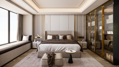 interior design kamar tidur modern mewah