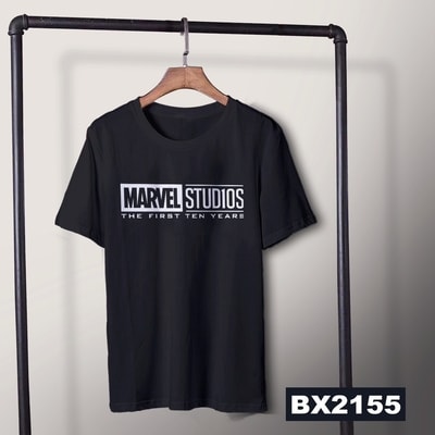 Kaos MARVEL STUDIO - C02 - TEN YEARS - HITAM