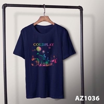 Kaos Band Coldplay rainbow