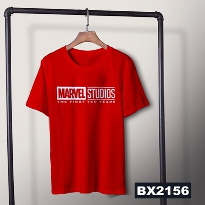 Kaos Marvel Studio - C02 - TEN YEARS - Merah
