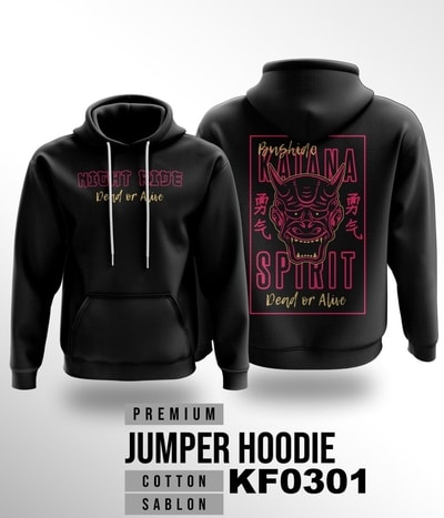 Jaket Hoodie Bushido Katana Spirit